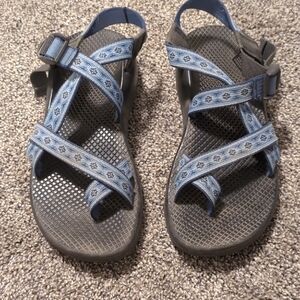 Women's Chacos Blue and Black Water And Hiking Sandals